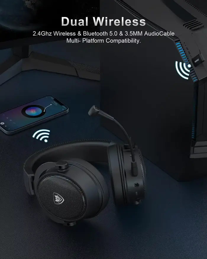 Casques sans fil NUBWO G07 Gamer 2