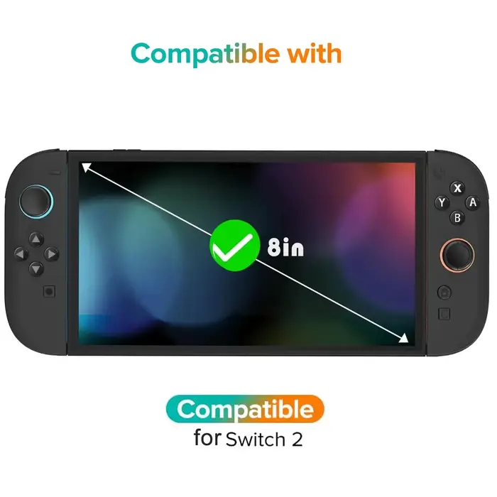 1/2/3 pièces protecteur d'écran en verre trempé pour Switch 2 Transparent HD clair anti-rayures protecteur d'écran accessoires