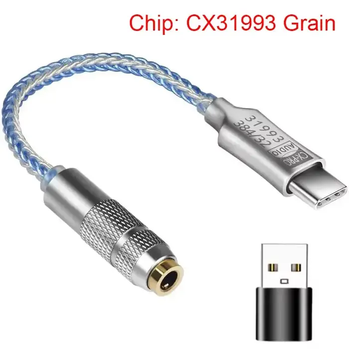 USB type-c à 3.5mm interface Audio amplificateur de casque HiFi DAC écouteur