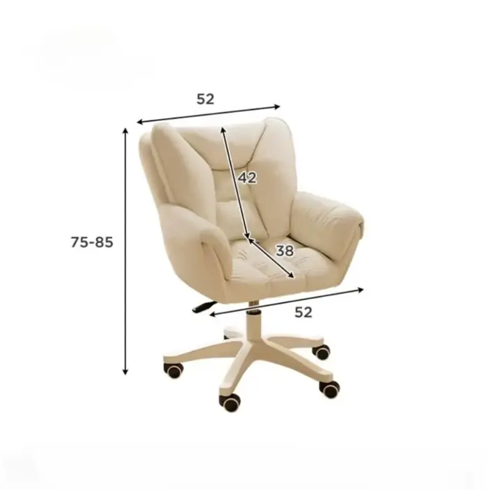 Chaise d'Ordinateur Confortable pour Chambre à Coucher de Fille