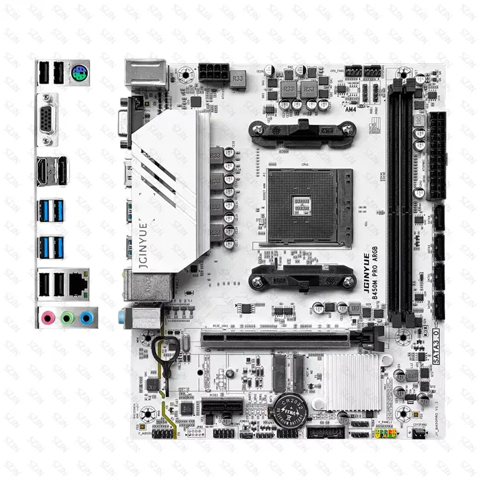 B450M Pro ARGB carte mère de jeu AMD B450 Chipset AM4 prise Support HDMI DP VGA NVME SATA 3.0 6 Gb/s pour la construction de PC de jeu
