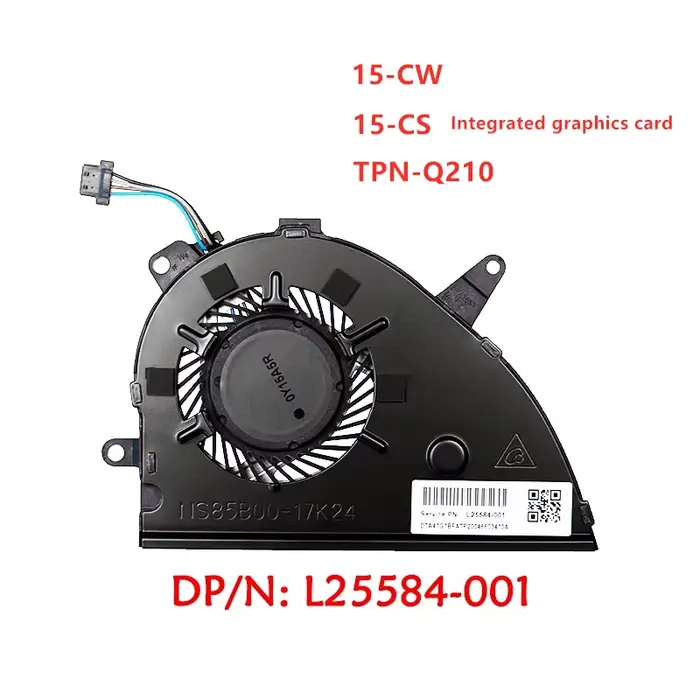 Nouveaux ventilateurs de refroidissement CPU GPU pour ordinateur portable d'origine pour HP 14 15 L2