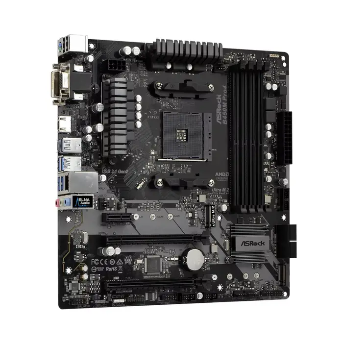 ASROCK flambant neuf B450M PRO4 AMD B450 carte mère AM4 Support DDR4 Ryzen 5 5600X 7 5800X3D 5800X 9 5900X