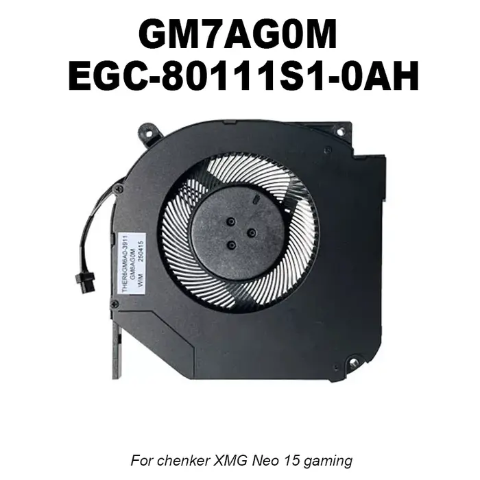 Ventilateur GM7AG0M EGC-80111S1-0AH WINMA pour chenker XMG Neo 15 gaming