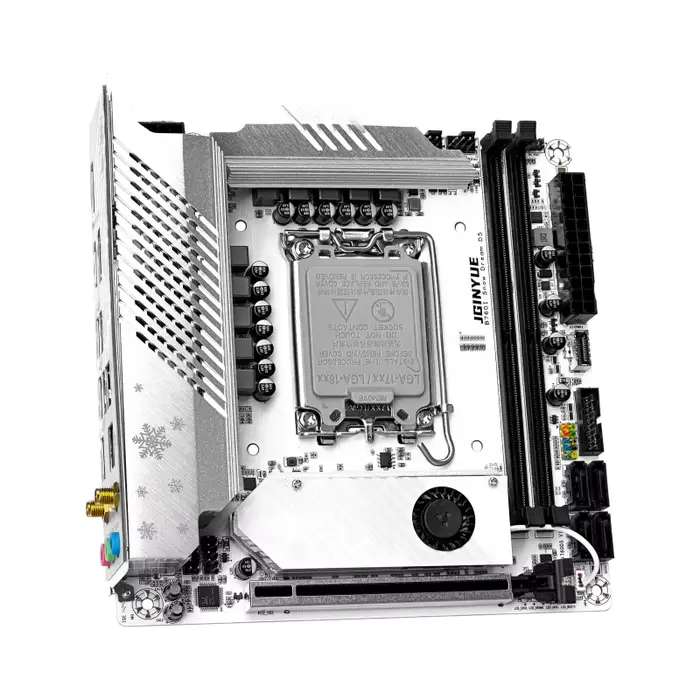 JGINYUE B760i carte mère LGA 1700 prise en charge Intel Core 12th 13th DDR5 mémoire RAM dernière mini itx B760i-Snow Dream D5