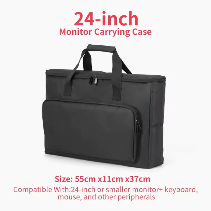 Étui de transport pour moniteur PC, sac de voyage portable antichoc, imperméable et rembourré pour é