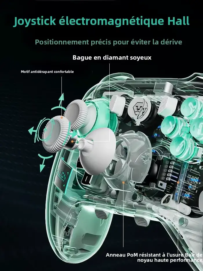 Coque de joystick K20TMR pour console de jeu rétro Switch 2/1