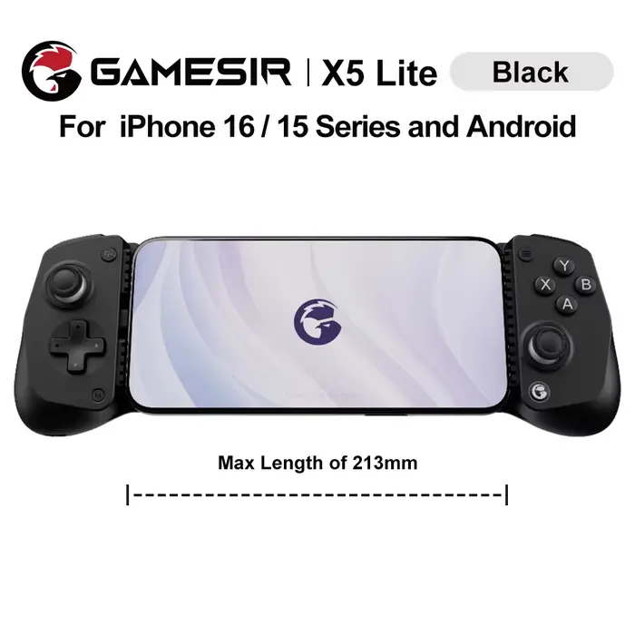 Manette de jeu mobile GameSir X5 Lite pour iPhone 16 15 Series, iPad Mini, tablette Android Y700, co