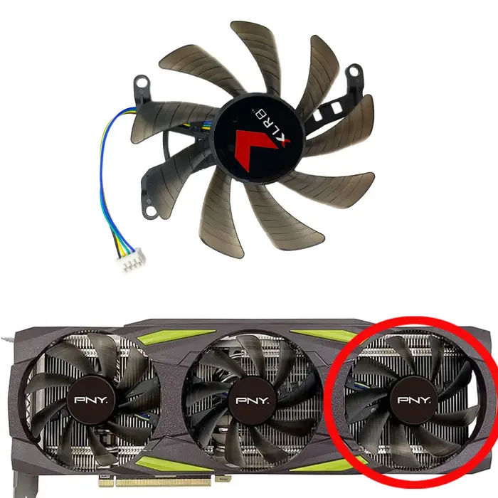 Nouveau pour PNY GeForce RTX3070ti 3080 3080ti 3090 XLR8 UStore ISING EPIC-X RGB Triple Ventilateur OC Fouling Carte