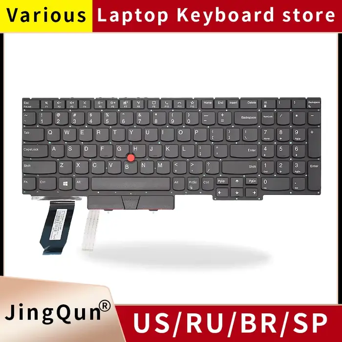 Clavier d'ordinateur portable US/RU pour LENOVO ThinkPad E15 R15 GEN2/E15 Gen 2 Gen 3 Gen 4/ E15 2ème génération 2/E15