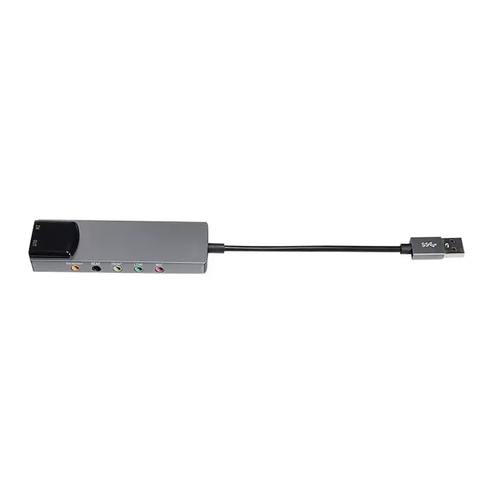 Carte son optique USB externe 6 en 1