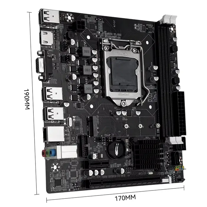 MACHINIST H61 carte mère LGA 1155 DDR3 RAM Compatible avec les CPU Intel Core 2e et 3ème génération prend en charge M.2 NVME SDD
