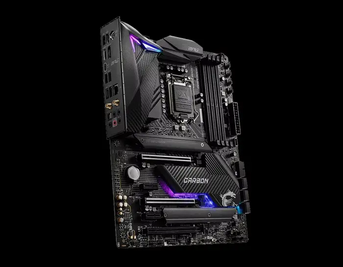 MSI MPG Z490 GAMING CARBON WIFI LGA 1200 4×DDR4 128GB 1×HDMI 1×Display Port