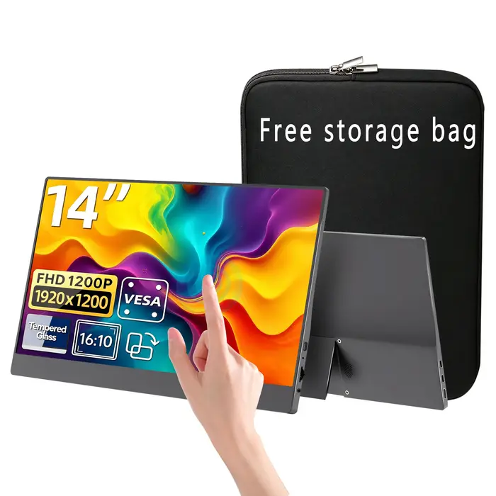 Écran portable tactile IPS de 14 pouces