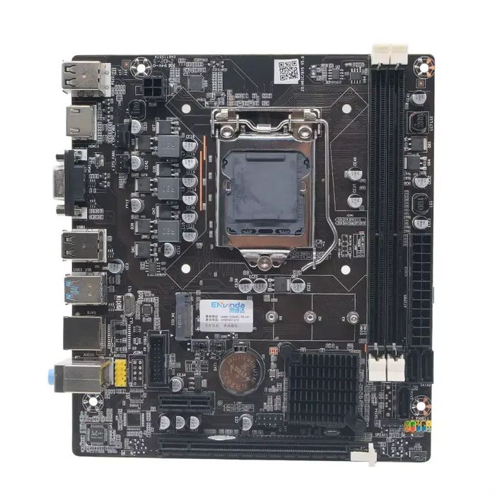 ENVINDA B75 carte mère LGA 1155 double canal DDR3 mémoire SATA III USB 3.0 pour Intel Core i7 i5 i3 Xeon CPU B75