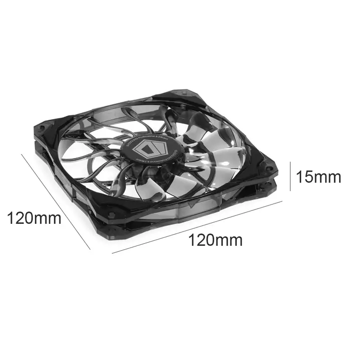 Ventilateur de refroidissement de châssis ID-COOLING 12 cm