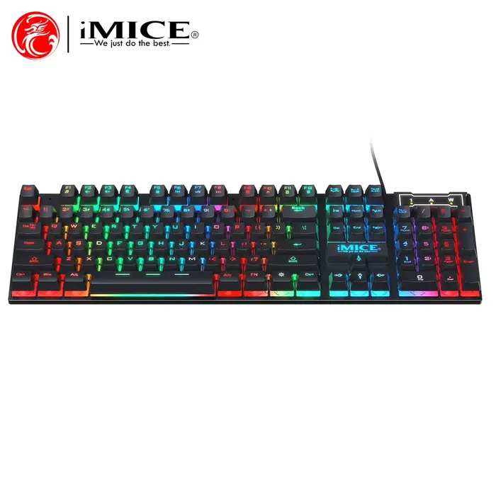Ensemble clavier et souris ergonomiques filaires rétroéclairés RGB