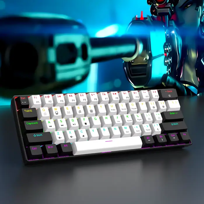 Clavier mécanique de jeu filaire 60%