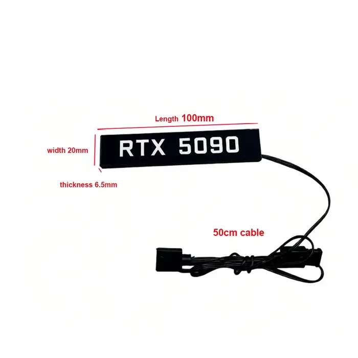 Panneau latéral ARGB pour GPU RTX 5080 5090 Mini VGA Lightboard 5050/5060/5070Ti RX9070/9060XT GTX ROG