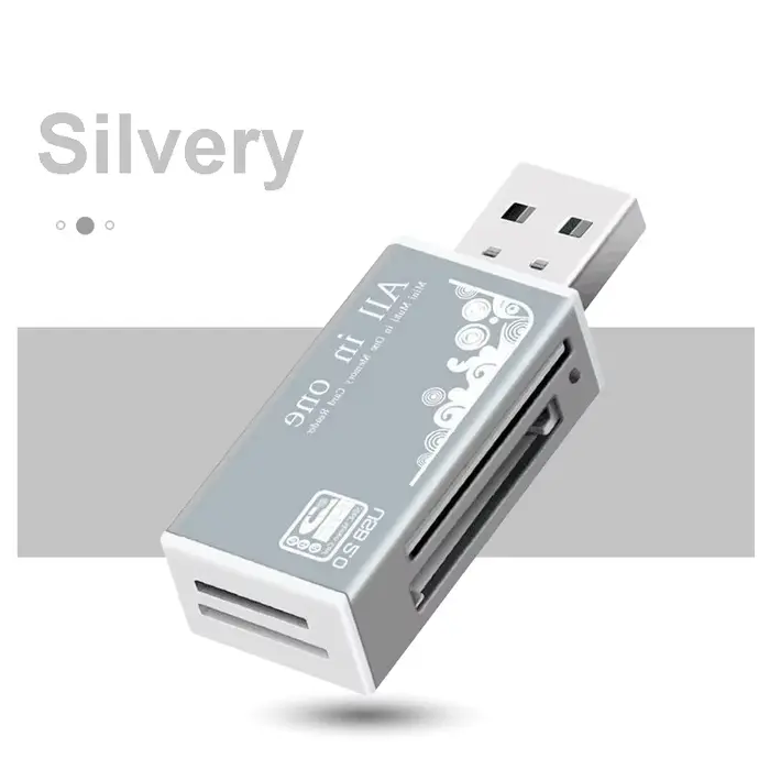 Lecteur de carte 4 Ports USB2.0 mémoire SD TF carte SDHC MMC/RS MMC TF MS/MS PRO/MS DUO M2 adaptateur pour ordinateur portable accessoires PC de bureau