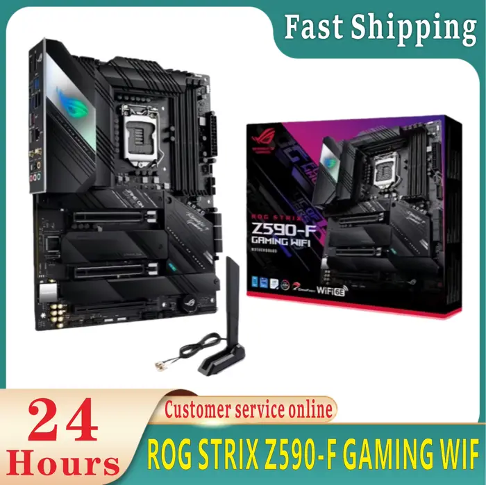 Nouvelle carte mère originale ROG STRIX Z590-F GAMING WIFI 128GB 4 * M.2 LGA 1200 DDR4 ATX Z590