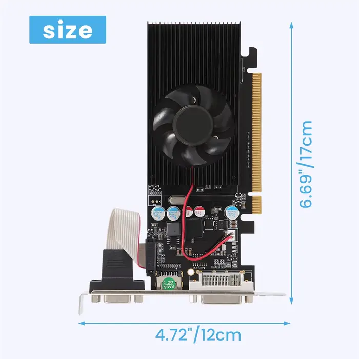 Meilleure carte graphique GT210 1 go DDR2 64 bits PCIE 2.0 GPU