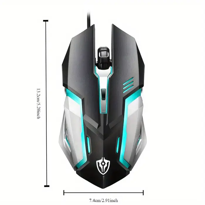Souris filaire rétroéclairée par LED