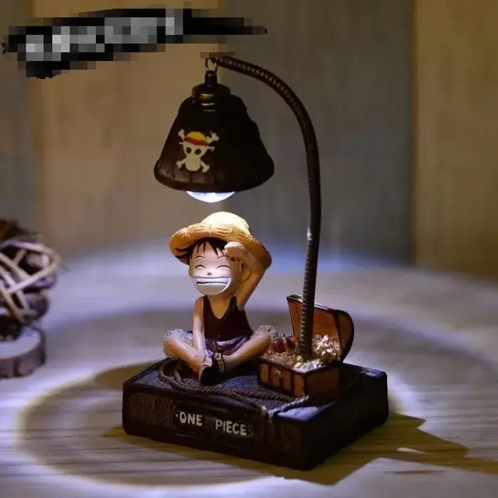 Une pièce Luffy dessin animé créatif bureau petits ornements cadeau d'anniversaire veilleuse décoration intérieure cadeaux pour amis Kawaii