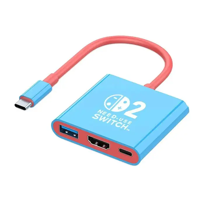 Pour Switch2 Type C Station d'accueil HDMI + USB3.0 + Port PD 3 en 1