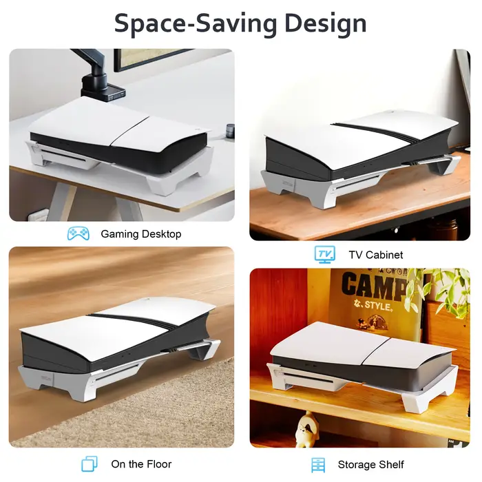Support horizontal compatible avec la console PS5 Pro/PS5 Slim