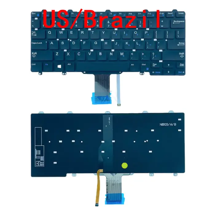 Nouveau clavier rétro-éclairé pour ordinateur portable américain et brésilien