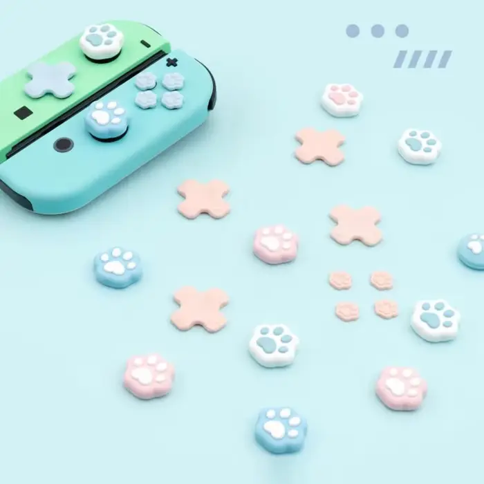 D-pad déplacer bouton de Direction croisée ABXY clé autocollant Joystick pouce bâton poignée couvert