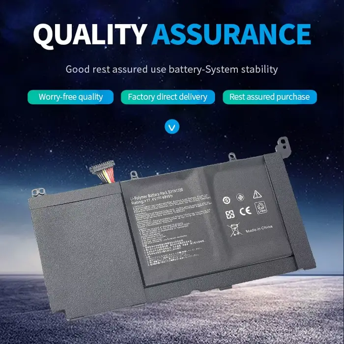Batterie d'ordinateur portable Somi B31N1336 pour ASUS VivoBook C31-S551 S551L S551LB S551LA R553L R553LN R553LF K551L K551LN V551L V551LA