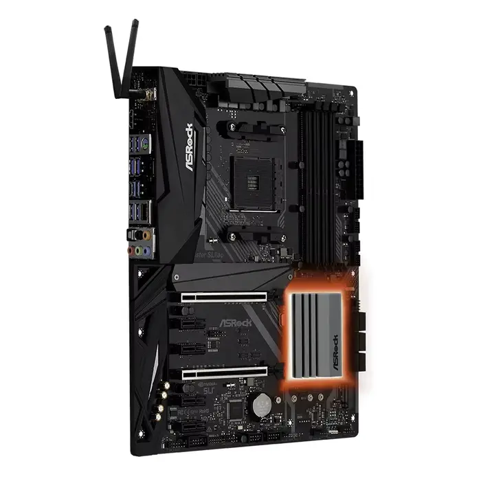 Carte mère ASRock X470 MASTER SLI/AC prenant en charge les processeurs 2600