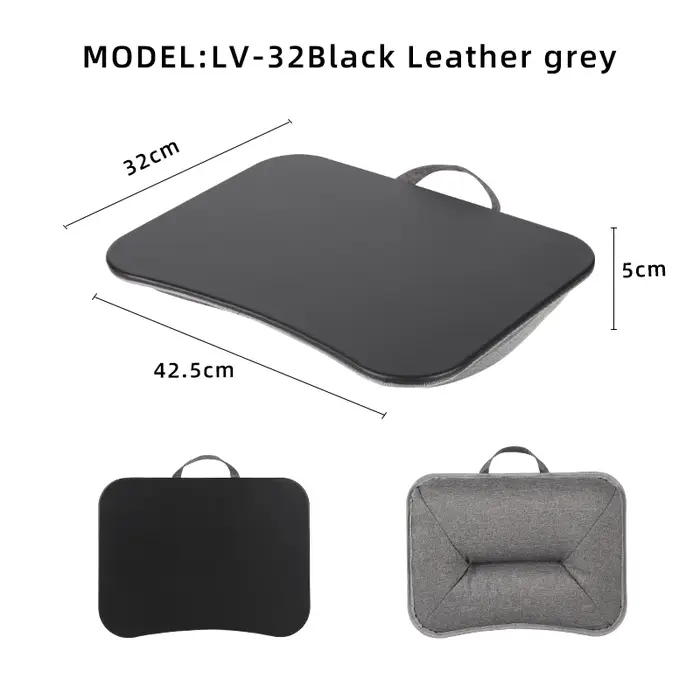 MUMUCC Bureau d'ordinateur portable multifonctionnel avec coussin et rempli de particules de mousse