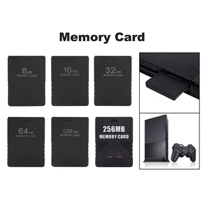 Pour carte mémoire PS2 8 mo 16 mo 32 mo 64 mo 128 mo
