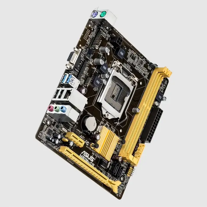 Carte mère ASUS H81M-CS LGA 1150 compatible avec les processeurs I7-4790K I7-4770K I5-4690K I5-4670K I3-4130, 2xDDR3 1600MHz, format MATX