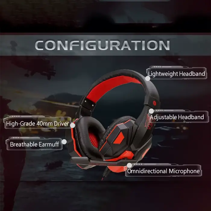 Casque de jeu filaire 3.5mm