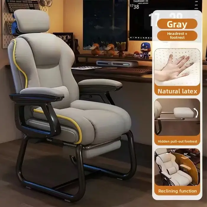 Chaise de bureau ergonomique avec appui-tête réglable