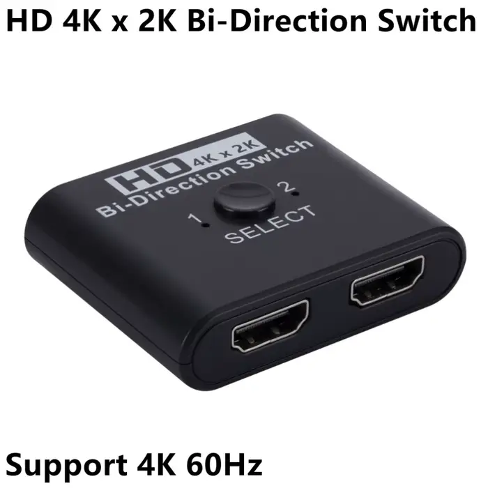 Commutateur HDMI bidirectionnel 8K 60Hz 1x2/2x1, 2 entrées 1 sortie, pour PS4, boîtier TV, adaptateu