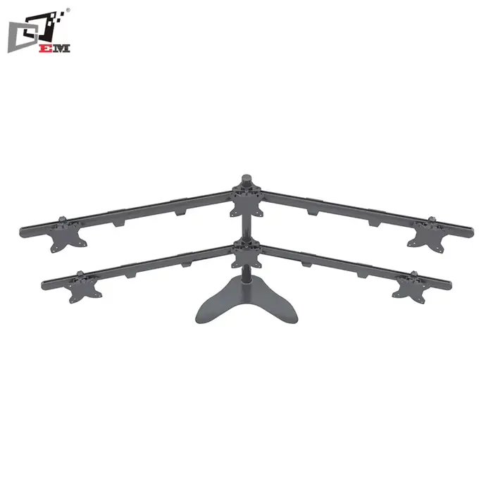 Support de moniteur télescopique stable pour 6 écrans, prix raisonnable, hauteur réglable, support m
