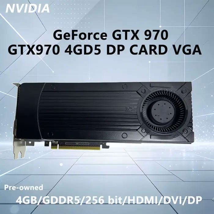 Carte graphique ASUS NVIDIA GTX 970 4 Go GDDR5 GPU GTX970 4GD5 DP CRAD VGA 256 bits PCI-E 3.0 HEMI D