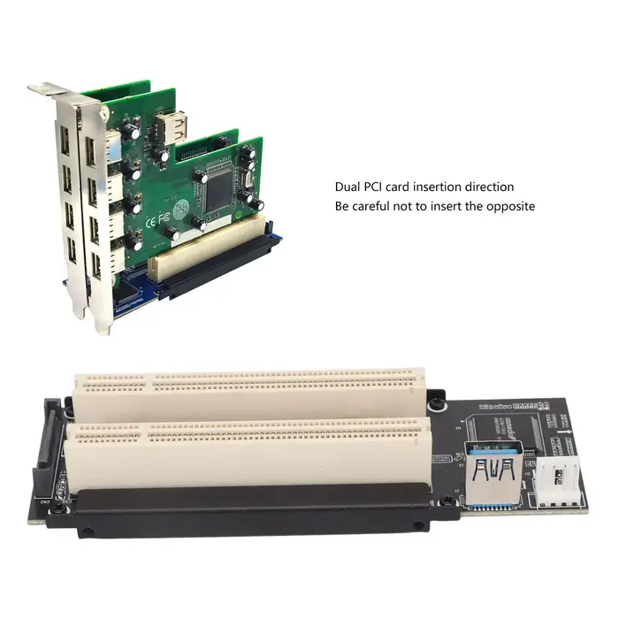 Carte PCIe vers double PCI pour Windows