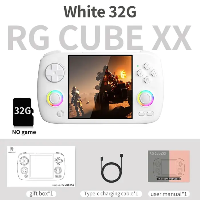 Console de jeu rétro portable ANBERNIC RG CubeXX avec écran IPS de 3