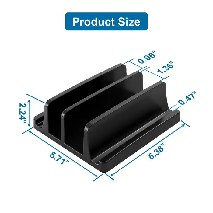 Support Vertical pour ordinateur portable pour bureau