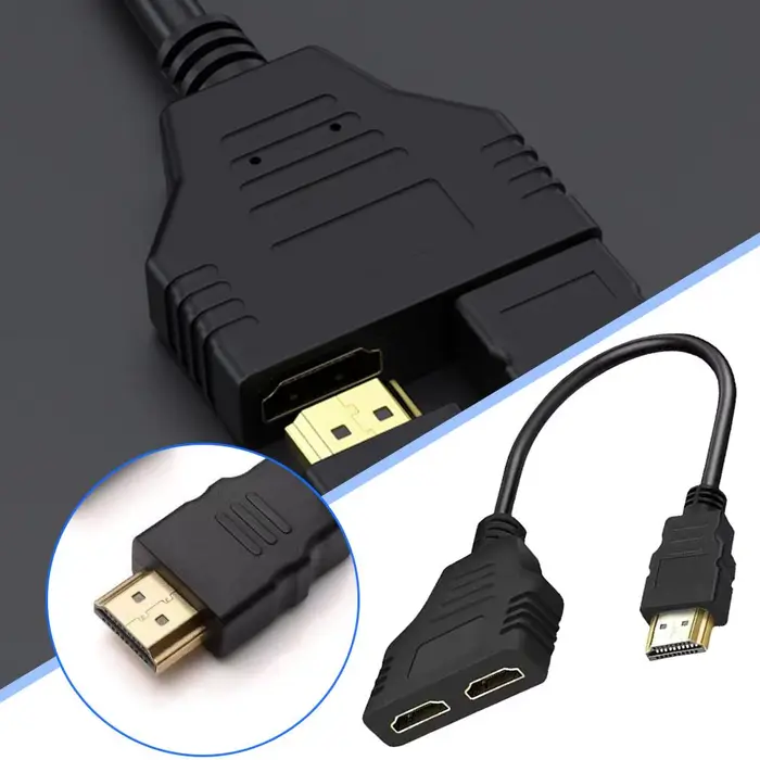 Répartiteur HDMI 1 entrée 2 sorties 4K pour deux moniteurs
