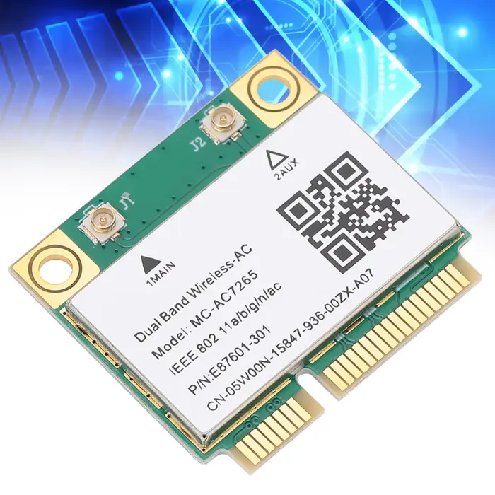 Carte réseau double bande Mini PCI‑E Gigabit