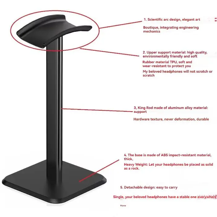 Support d'écouteurs de bureau de jeu Portable