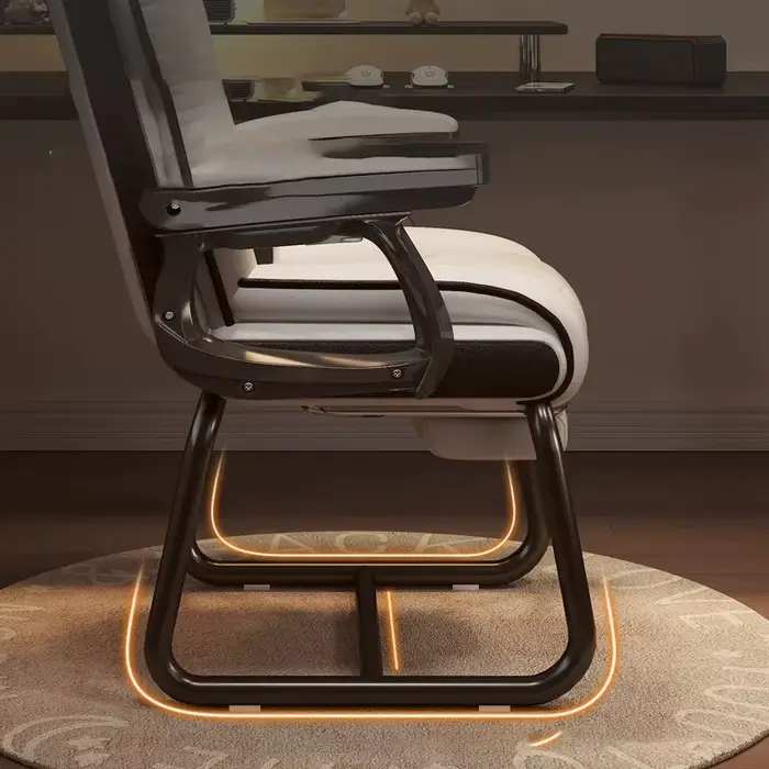 Chaise d'ordinateur chaise de Gamer confortable ergonomique chaise en forme d'arc bureau sédentaire réunion dortoir chaises tabouret de bureau à domicile