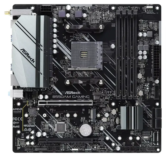 Asrock B550AM carte mère de jeu AM4 AMD B550M 4xDDR4 DIMM NVME M.2 Ryzen 5500 5600 5300G 3950 4700 5700 cpu